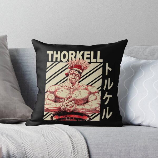 Thorkell the Tall - Vintage Art Throw Pillow RB1710 product Offical vinland saga Merch