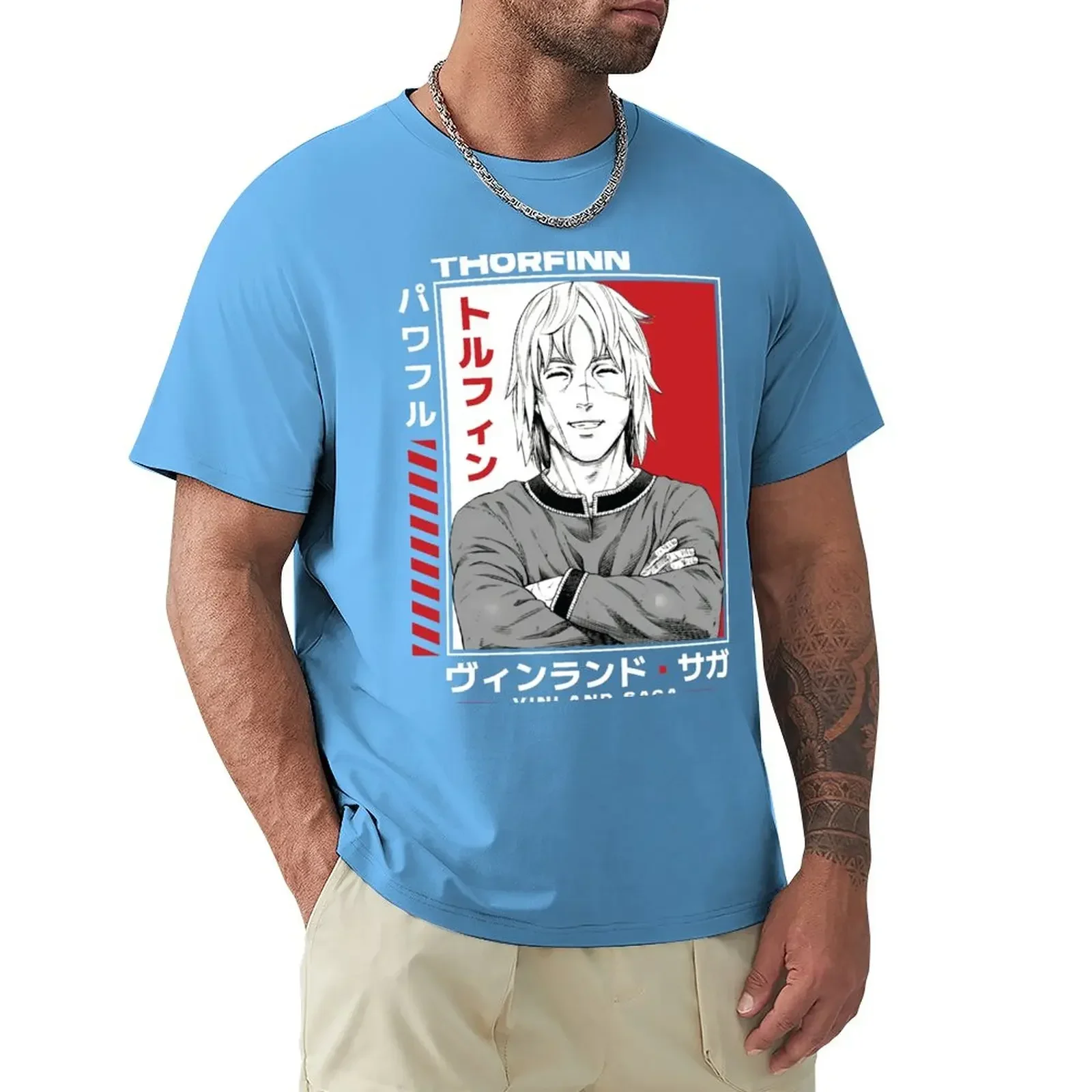 kf S2a8f3e60d36a405994e78863c0ab5116D graphic t shirt kawaii clothes Tee shirt oversized t shirt men Thorfinn Smile Vinland Saga T - Vinland Saga Merch